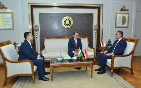 وزير التموين يبحث تعزيز التعاون التجاري الداخلي مع سفير أوزبكستان