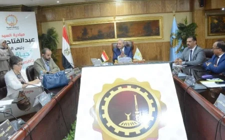 محافظ الغربية يستعرض الخطط الاقتصادية بمشروع الاتحاد الأوروبي واليونيدو لتنمية المنطقة