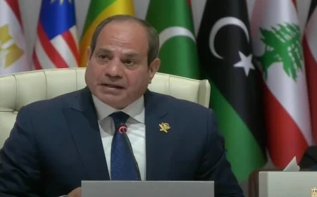 الخارجية القطرية تعبر عن تقديرها لحضور الرئيس السيسي وتثني على كلمته المؤثرة في قمة الدوحة الطارئة