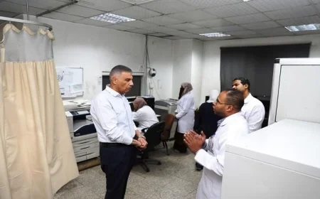 محافظ أسوان يزور مركز الأورام للاطمئنان على جودة الخدمات الطبية المقدمة
