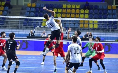 تأهل المنتخب الشبابي للكرة الطائرة إلى الدور الثاني لبطولة إفريقيا بعد انتصارهم على الجزائر