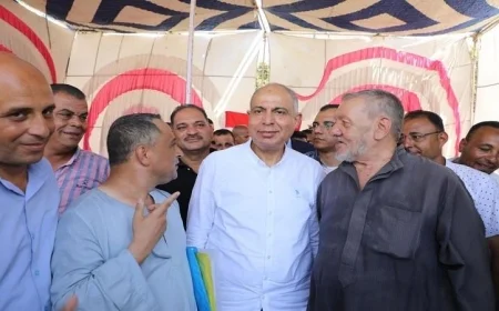 محافظ المنيا يلبي احتياجات أهالي قرية قلندول في لقاء مفتوح معهم