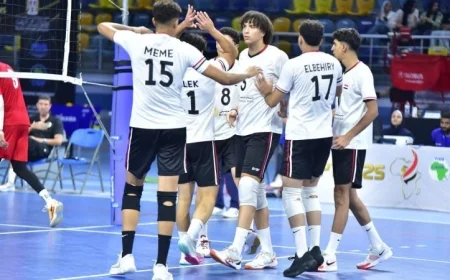 مصر تواجه رواندا بقوة في ربع نهائي بطولة إفريقيا لشباب الكرة الطائرة