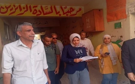 نائبة محافظ القليوبية تتفقد استعدادات المدارس لاستقبال العام الدراسي الجديد