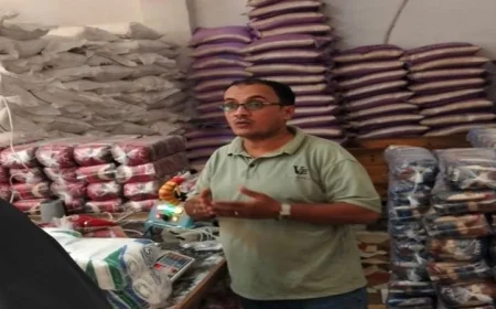 ضبط 26 شيكارة دقيق و5 طن أرز وتحرير 115 محضر بالمنوفية