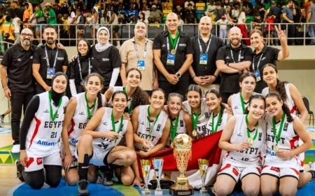 المجلس القومي للمرأة يهنئ بطلات كرة السلة بمناسبة فوزهن بلقب بطولة إفريقيا وتأهلهن للمونديال