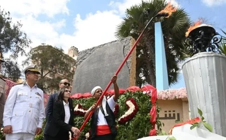 محافظ البحيرة يشعل الشعلة احتفالا ببدء عيد المحافظة القومي