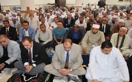 محافظ سوهاج يفتتح مسجد الشيخ وحشي بجهينة على مساحة 600 متر مربع