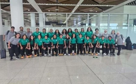 منتخب مصر للسيدات تحت 20 سنة يصل إلى مالابو استعدادًا لمواجهة قوية ضد غينيا الاستوائية