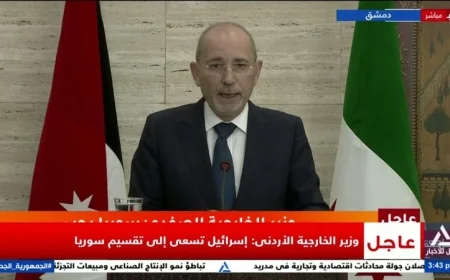 الصفدي يحذر من مخطط إسرائيل لتقسيم سوريا