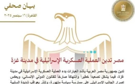 مصر تستنكر الهجوم العسكري الإسرائيلي في غزة