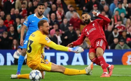 محمد صلاح يتألق ويقود ليفربول لانتصار مذهل على أتلتيكو مدريد في دوري أبطال أوروبا