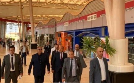 شاهد بالصور جولة اللجنة العليا للتفتيش الأمني والبيئي في مطار شرم الشيخ الدولي