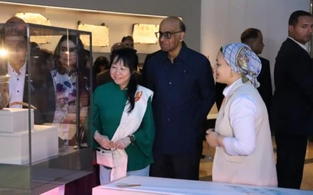 رئيس سنغافورة يثني على روعة المتحف المصري الكبير وعظمة الحضارة المصرية
