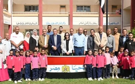 محافظ البحيرة تتفقد مدارس إيتاي البارود وتعلن بدء عام دراسي مميز