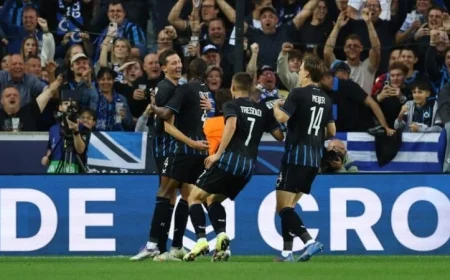 كلوب بروج يكتسح موناكو في دوري أبطال أوروبا بانطلاقة مذهلة تسحر الجماهير