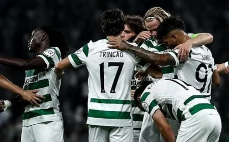 سبورتنج لشبونة يحقق فوزاً كبيراً برباعية ضد كايرات ألماتي في دوري أبطال أوروبا