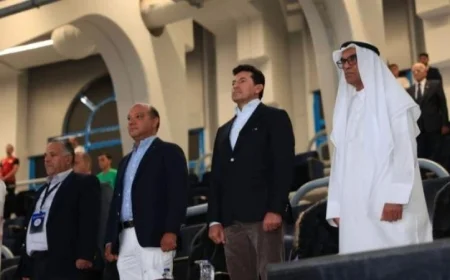 صور مثيرة لافتتاح وزير الشباب والرياضة بطولة الفراعنة الدولية للجمباز الفني