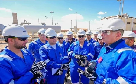 وزير البترول يتفقد موقع إنتاج الغاز في شركة شمال سيناء بالبحر المتوسط لتعزيز الإنتاج والطاقة في مصر