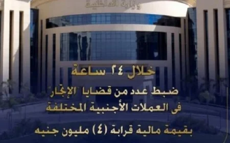 ضبط قضايا اتجار غير مشروع بالنقد الأجنبي بقيمة 4 ملايين جنيه في يوم واحد