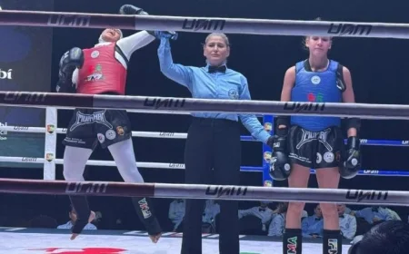 ذهبية بطولة العالم للمواي تاي للشباب تتألق بها سلمى محمد