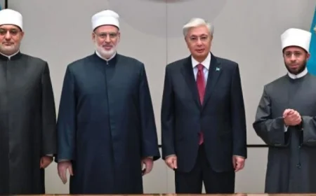 رئيس كازاخستان يلتقي بوزير الأوقاف ووكيل الأزهر والمفتي لتعزيز العلاقات
