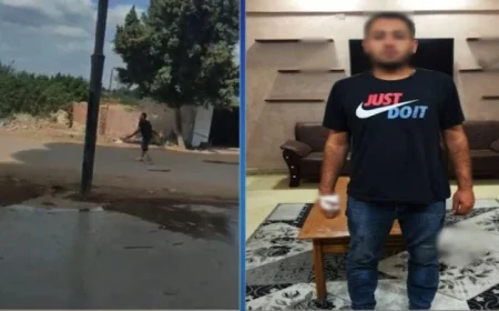 تفاصيل مثيرة حول فيديو لشخص يرمي زجاجات بنزين مشتعلة في طريق بالغربية