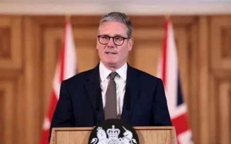 ستارمر يؤكد أن الاعتراف بدولة فلسطين يدعم حل الدولتين وترامب يقف في المعارضة