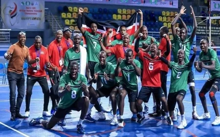كينيا تتألق بانتزاع البرونزية في بطولة إفريقيا لشباب الكرة الطائرة بالقاهرة