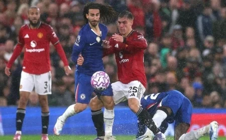 انتصار مانشستر يونايتد على تشيلسي بنتيجة 2-1 في الدوري الإنجليزي الممتاز