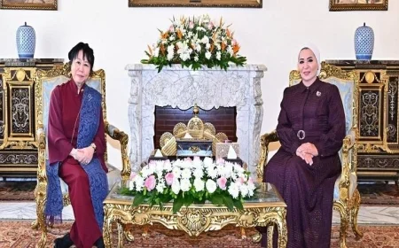 بالصور السيدة انتصار السيسي تشيد بجهود سنغافورة في تعزيز التنمية البشرية