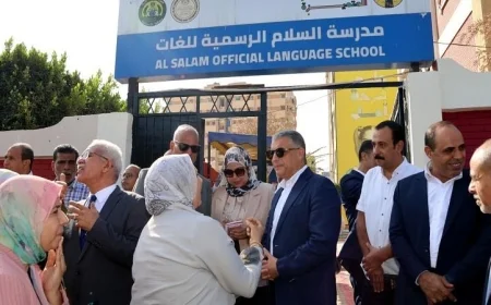 محافظ الإسماعيلية يطمئن على سير العملية التعليمية في مدارس المحافظة بانتظام