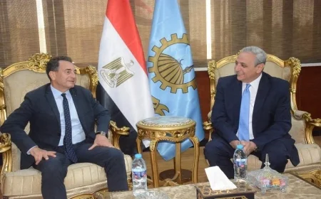 محافظ الغربية يرحب بالسفير الفرنسي في عروس الدلتا