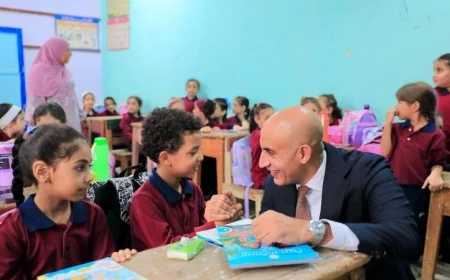 بالصور: وزير التعليم يزور مدارس القليوبية في بداية العام الدراسي الجديد