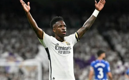 مدرب ريال مدريد يعبر عن سعادته بفينيسيوس