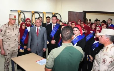 القوات المسلحة تنظم زيارات هامة لجامعتي المنصورة وبني سويف إلى الأكاديمية العسكرية