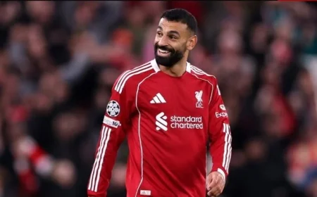 محمد صلاح يحتل المرتبة الرابعة في تصنيف الكرة الذهبية لعام 2025
