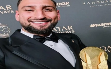 دوناروما يتوج كأفضل حارس مرمى في العالم بحفل الكرة الذهبية 2025