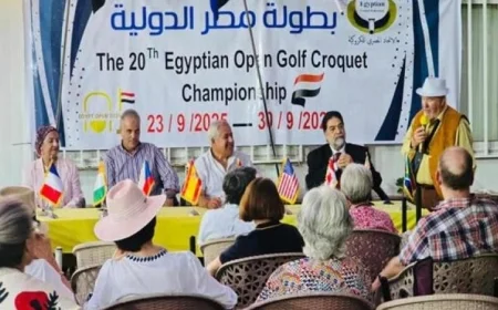 بدء بطولة مصر الدولية للكروكيه بمشاركة عالمية من 10 دول