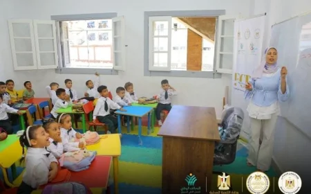 بدء الدراسة في مراكز تنمية الأسرة والطفولة بقرى حياة كريمة في 9 محافظات