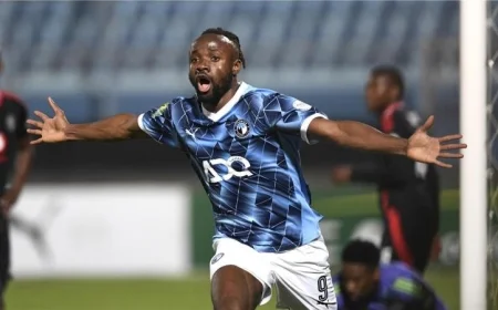 هاتريك تاريخي من فيستون مايلي يقود بيراميدز للفوز على أهلي جدة في الإنتركونتيننتال