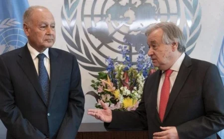 أبو الغيط يناقش المستجدات الإقليمية مع سكرتير عام الأمم المتحدة