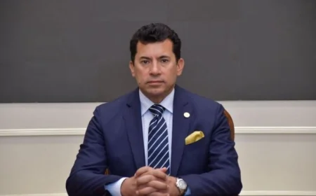 وزير الرياضة يناقش تعزيز التعاون مع غازتك في مشروعات الشباب والرياضة