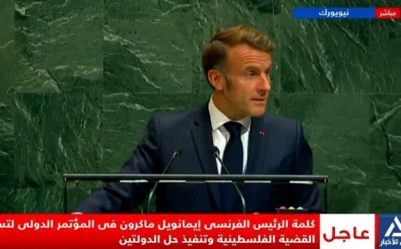 ماكرون يثني على دور مصر في تعزيز وقف إطلاق النار وتقديم المساعدات لغزة