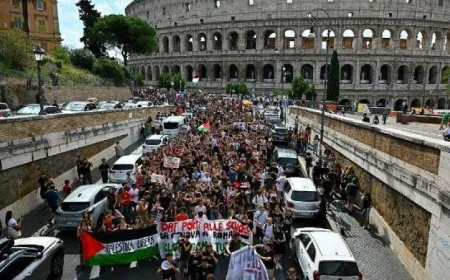 الإضراب العام دعماً لغزة يوقف حركة الموانئ في إيطاليا