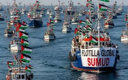 إسرائيل تنبه أسطول الصمود العالمي من انتهاك حصار غزة المفروض