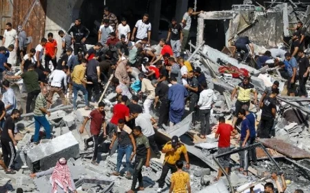 شهداء وجرحى في غزة بسبب غارات إسرائيلية مكثفة وأحزمة نارية