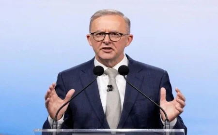 رئيس الوزراء الإسترالي يحذر: تهجير الفلسطينيين يهدد مستقبل حل الدولتين