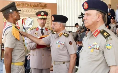 بالفيديو وزير الدفاع يحتفل بتخريج الدفعة 168 من الضباط الاحتياط
