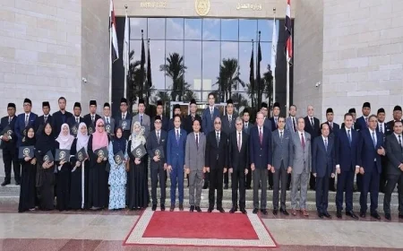 وزير العدل يكرم وفدا قضائيا ماليزيا ويستقبل سفير ماليزيا بالقاهرة